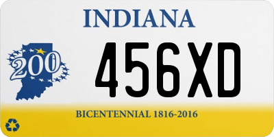 IN license plate 456XD