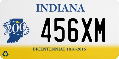 IN license plate 456XM