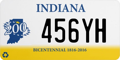 IN license plate 456YH