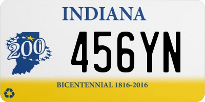 IN license plate 456YN