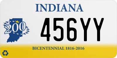 IN license plate 456YY