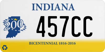 IN license plate 457CC