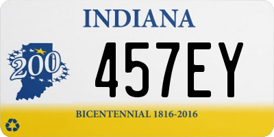 IN license plate 457EY