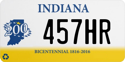 IN license plate 457HR