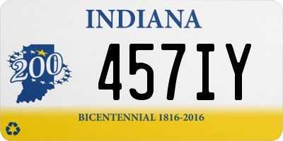 IN license plate 457IY