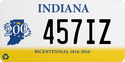 IN license plate 457IZ