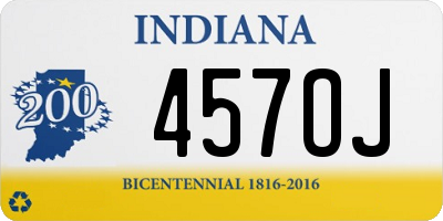 IN license plate 457OJ