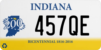 IN license plate 457QE