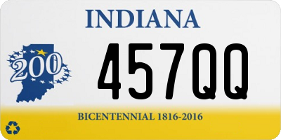 IN license plate 457QQ