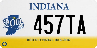 IN license plate 457TA