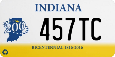 IN license plate 457TC