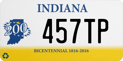 IN license plate 457TP