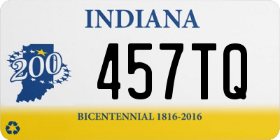 IN license plate 457TQ