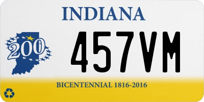 IN license plate 457VM