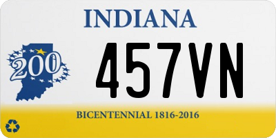 IN license plate 457VN