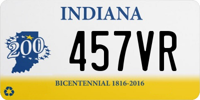 IN license plate 457VR