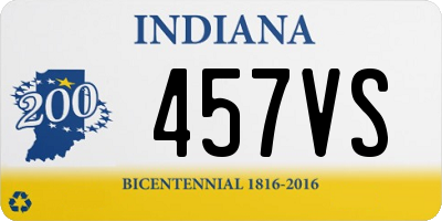 IN license plate 457VS