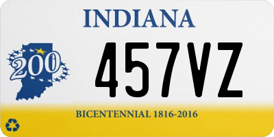 IN license plate 457VZ