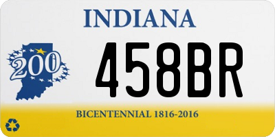 IN license plate 458BR