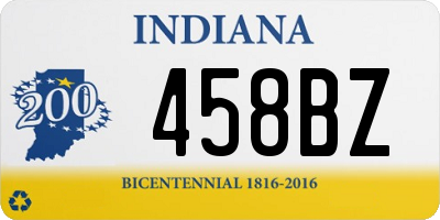 IN license plate 458BZ