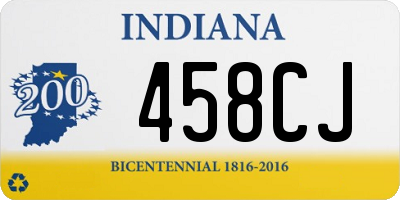 IN license plate 458CJ