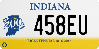 IN license plate 458EU