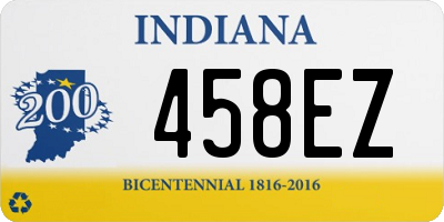 IN license plate 458EZ