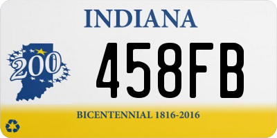 IN license plate 458FB