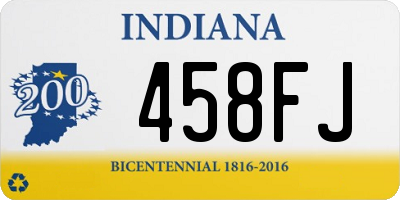 IN license plate 458FJ