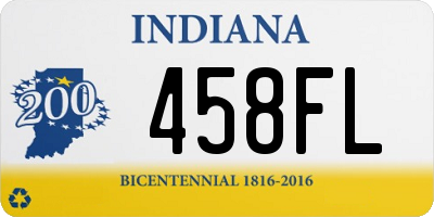 IN license plate 458FL