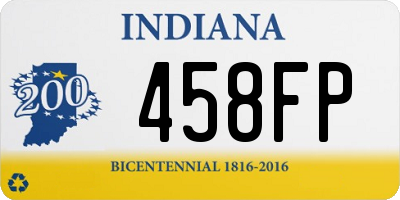 IN license plate 458FP
