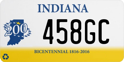 IN license plate 458GC