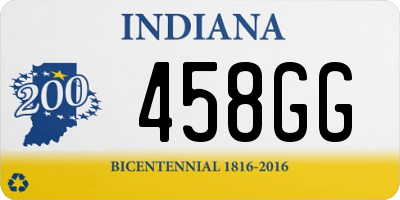 IN license plate 458GG