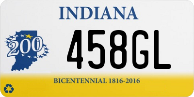 IN license plate 458GL