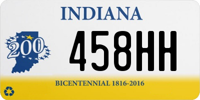 IN license plate 458HH