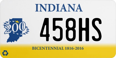 IN license plate 458HS