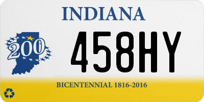 IN license plate 458HY