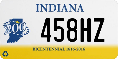 IN license plate 458HZ