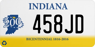 IN license plate 458JD