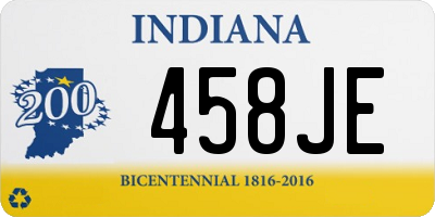IN license plate 458JE