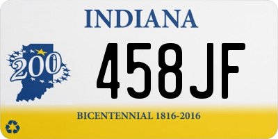 IN license plate 458JF