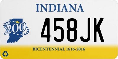 IN license plate 458JK