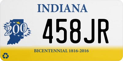 IN license plate 458JR