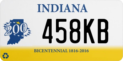 IN license plate 458KB