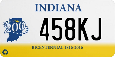IN license plate 458KJ