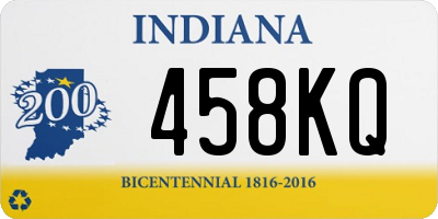 IN license plate 458KQ