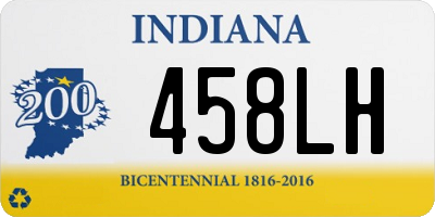 IN license plate 458LH