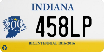 IN license plate 458LP