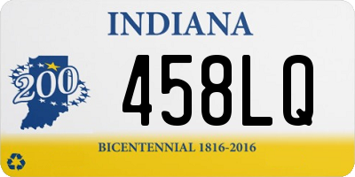 IN license plate 458LQ