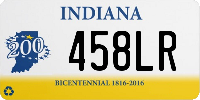 IN license plate 458LR